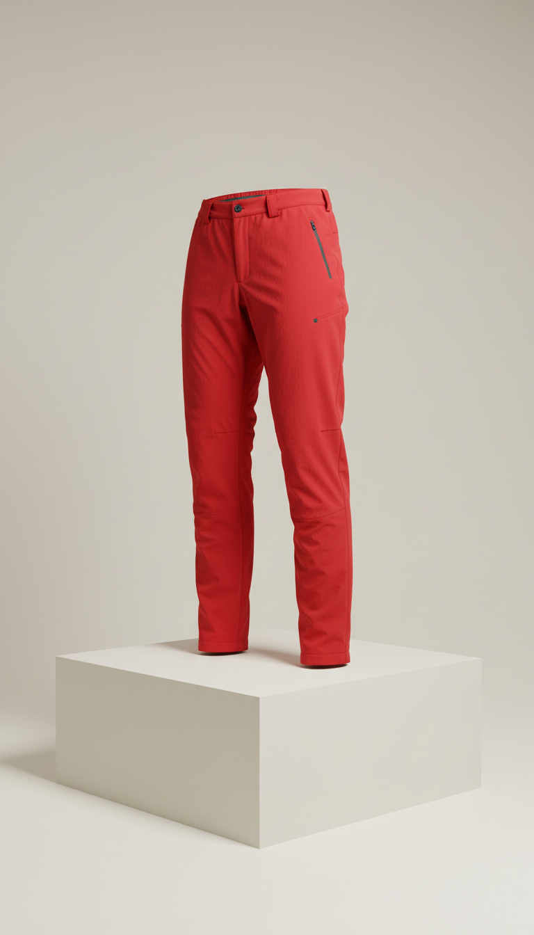 Pantalon de survêtement technique rouge accent